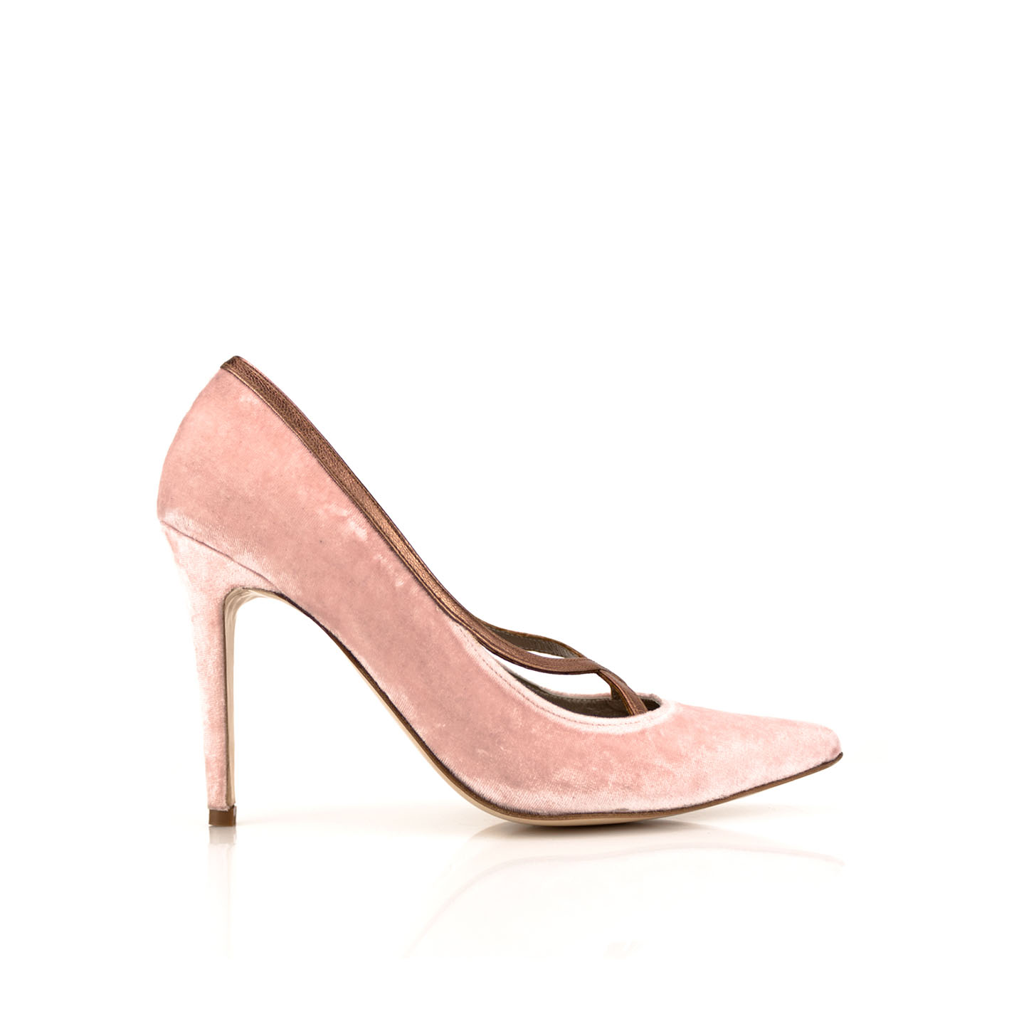 Centímetro Me preparé Besugo zapatos salon stiletto mujer en terciopelo rosa con tacon de 10 cm
